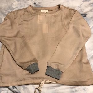 Sheer pullover sweater